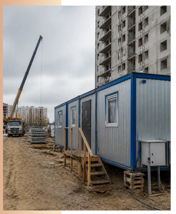 Аренда строительных вагончиков для рабочих в Заинске